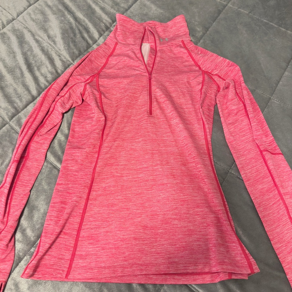 Under armour Pink Quarter Zip Athletic sweatshirt
